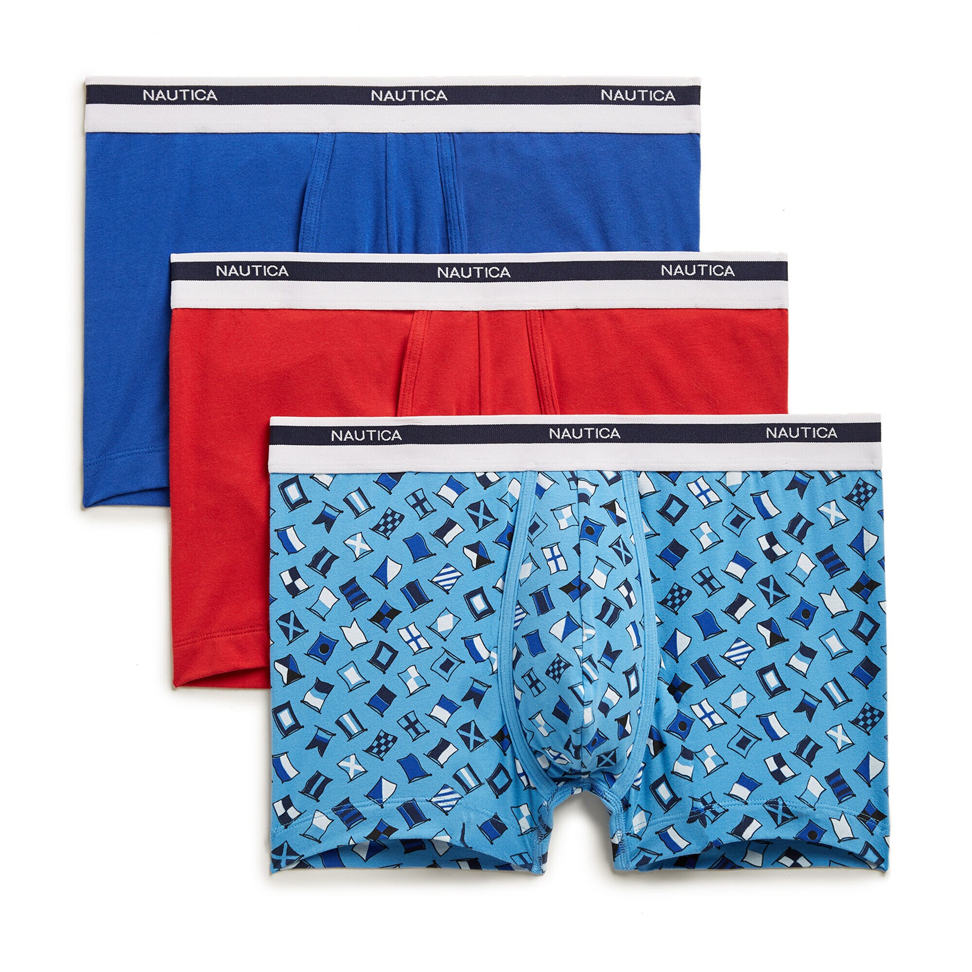 Stretch Trunks, 3-Pack,Naval Blue,large
