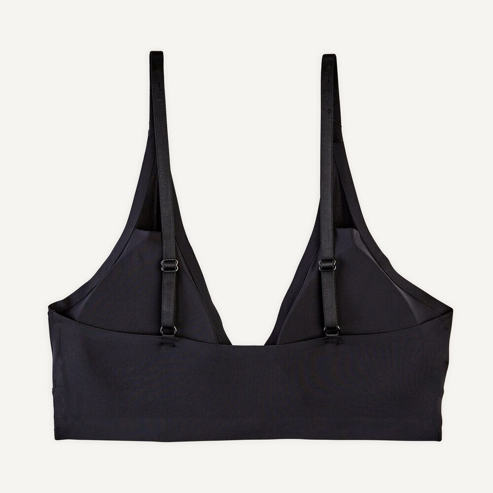 Laser-Cut Plunge Bra, 2-Pack,Black,large