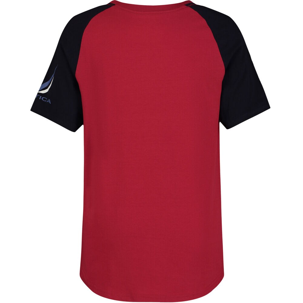 Boys' Two-Tone brand icon T-Shirt (8-20),Tango Red,large