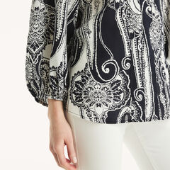 Paisley Top,Navy,large