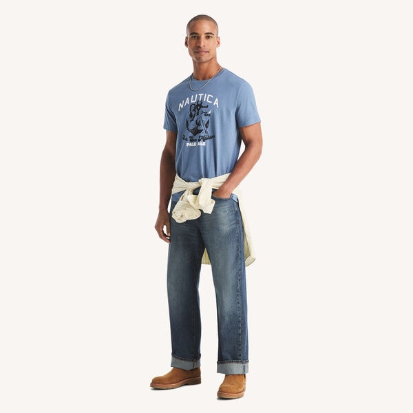 Flocked Pale Ale Graphic T-Shirt