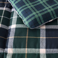 Northsail Plaid Navy Twin Reversible Duvet Cover & Sham Set,Bali Bliss,large