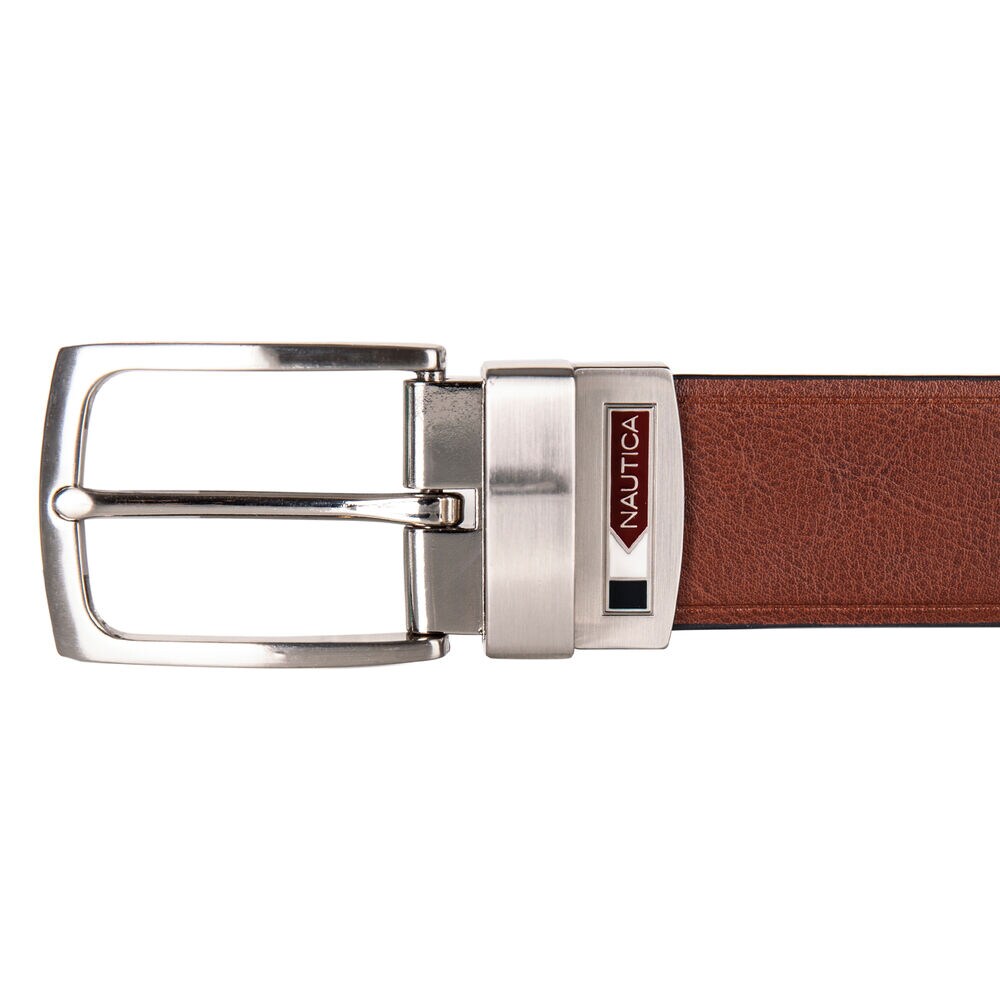 Enamel Logo Belt,Raw Umber,large