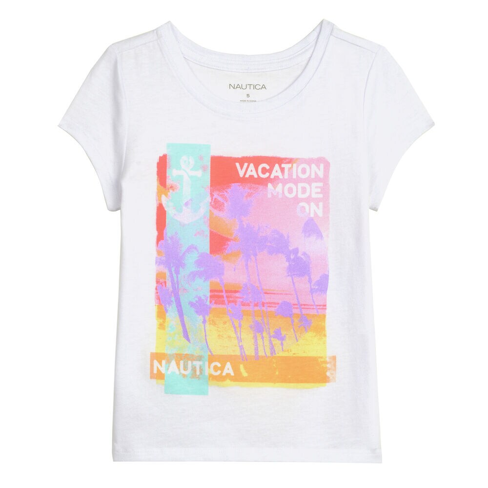 GIRL'S VACATION MODE TEE  (2T - 4T),Antique White Wash,large