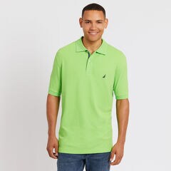 BIG & TALL STRETCH MESH POLO,Lime Surf,large