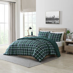 Northsail Plaid Navy Full/Queen Reversible Duvet Cover & Sham Set,Bali Bliss,large