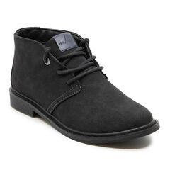 BOY'S NUBUCK CHUKKA BOOT,Black,large