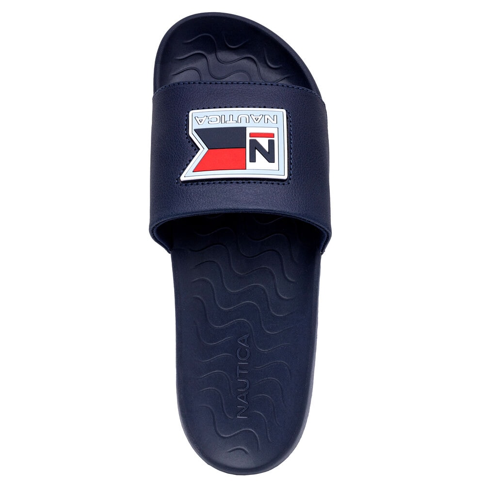 Logo Slide Sandal,Ice Blue,large