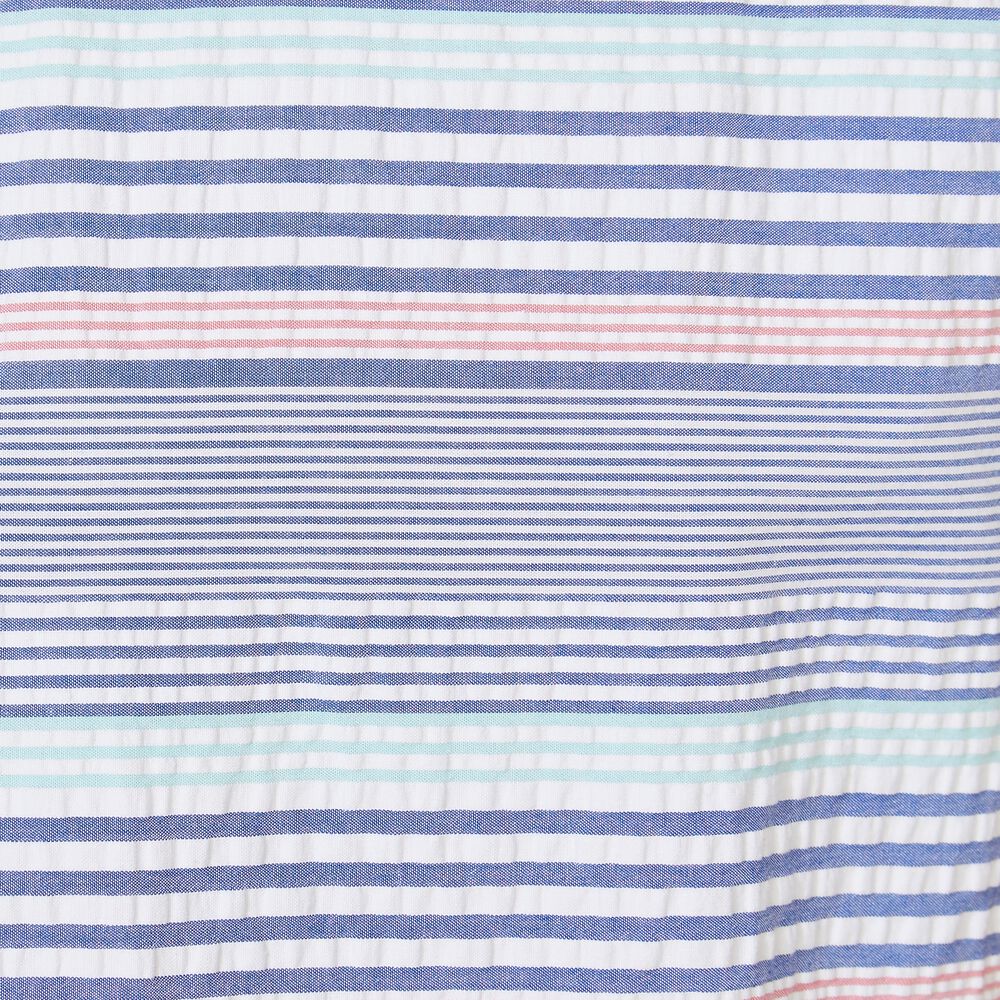 BIG & TALL CLASSIC FIT STRIPE SEERSUCKER SHIRT,Star Sapphire,large