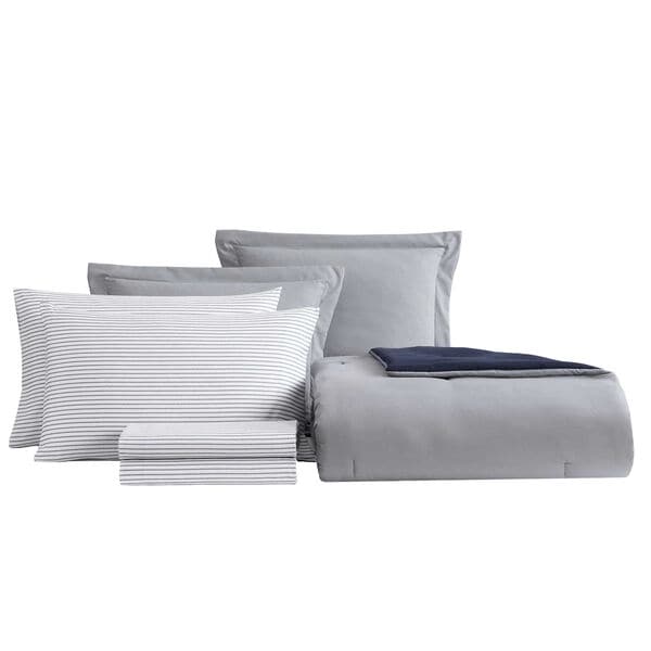 Hayes  Gray Full Comforter Set