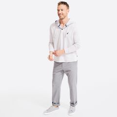 HOODED LONG-SLEEVE T-SHIRT,Grey Heather,large
