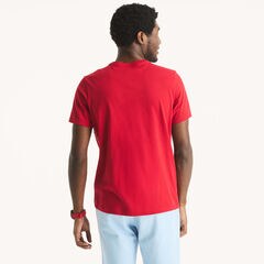 Sailing Team Graphic T-Shirt,Nautica Red,large