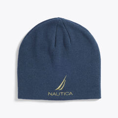 BRAND ICON KNIT HAT,Deep Dive Wash,large