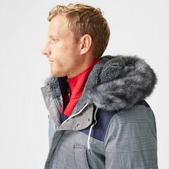 TEMPASPHERE FAUX-FUR-TRIMMED PARKA,Navy,large