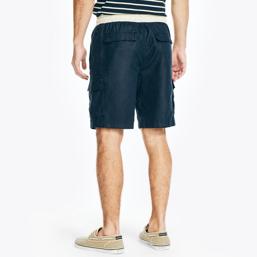 8.5" PULL-ON CARGO SHORT,Navy,large