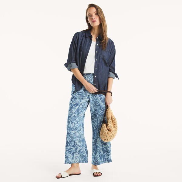 Chambray Button-Up Shirt