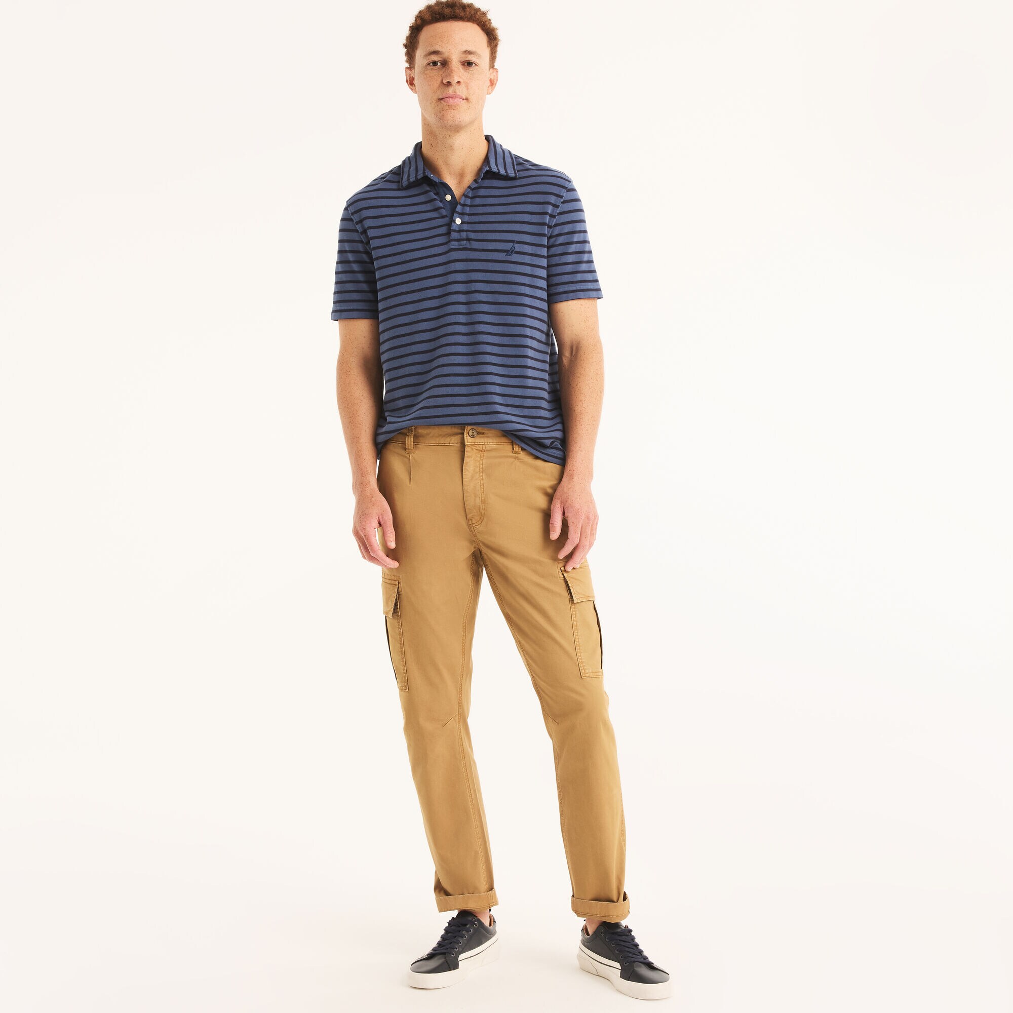 Pleated Cargo Pant,British Khaki,large