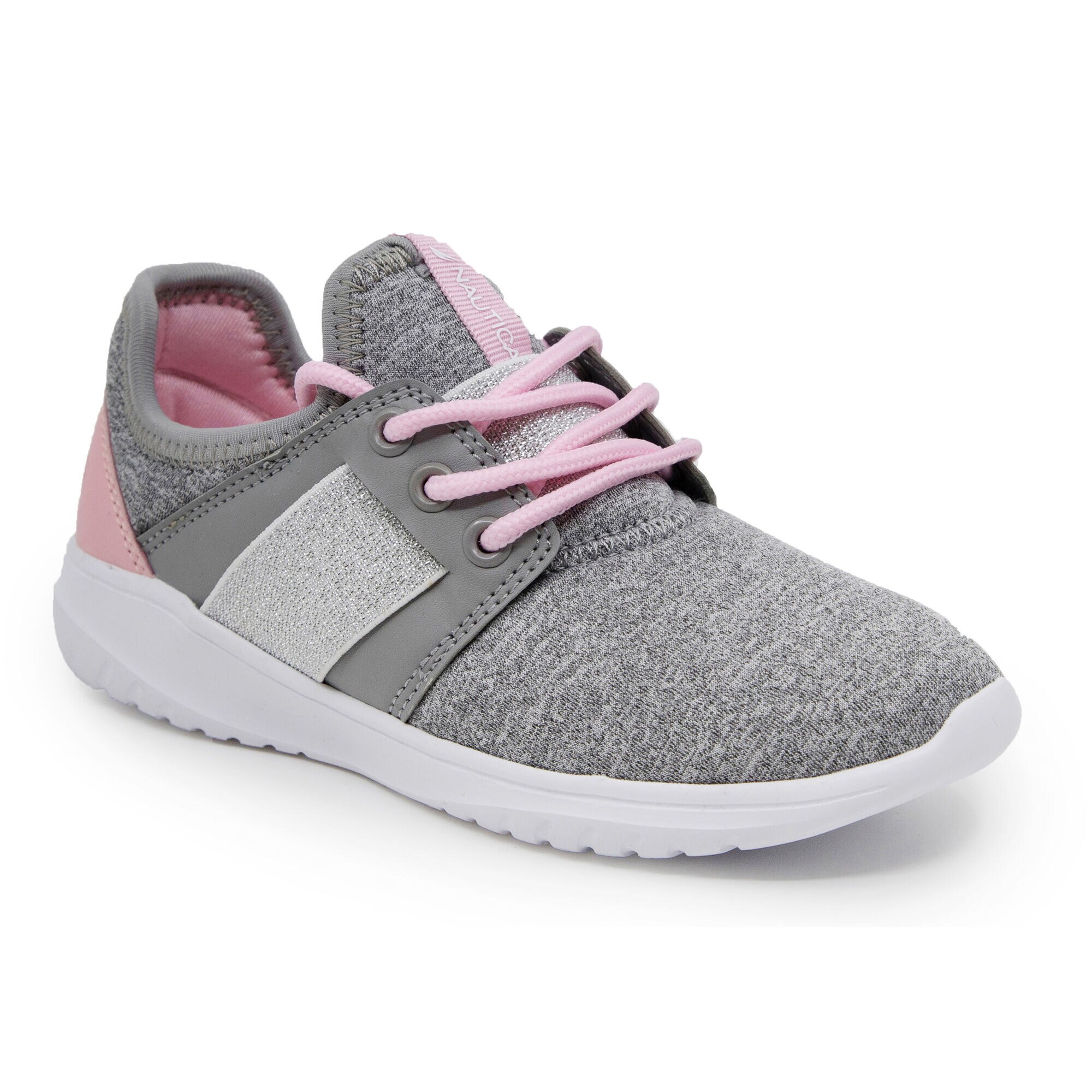 GIRLS COMFY ALL DAY SNEAKER,Charcoal Heather,large
