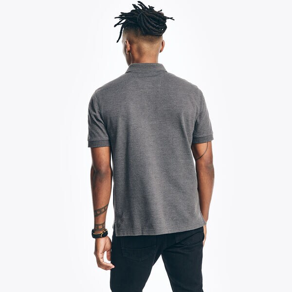 Classic Fit Heather Deck Polo