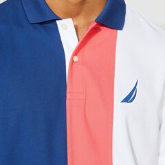 CLASSIC FIT NAVTECH COLORBLOCK POLO,Estate Blue,large