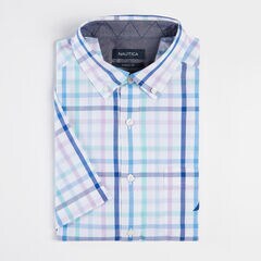 CLASSIC FIT PLAID SHIRT,Bright White,large