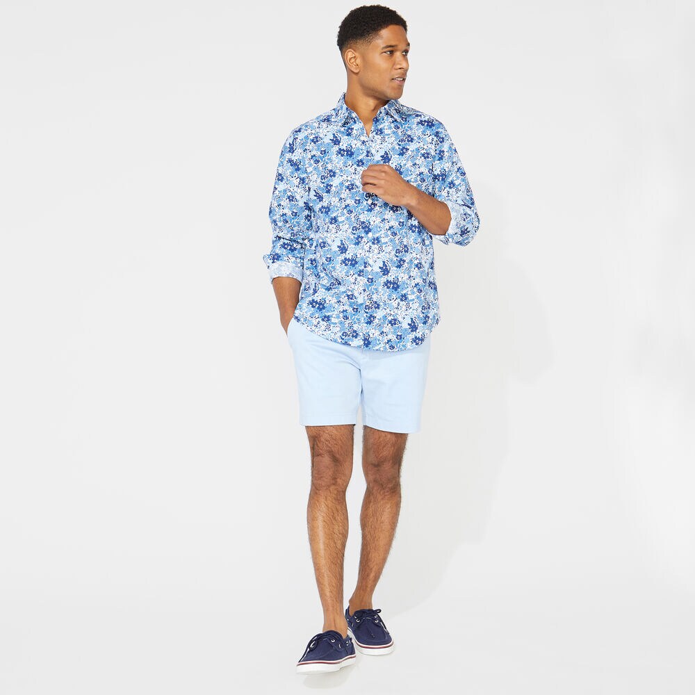 CLASSIC FIT FLORAL PRINT SHIRT,Limoges,large