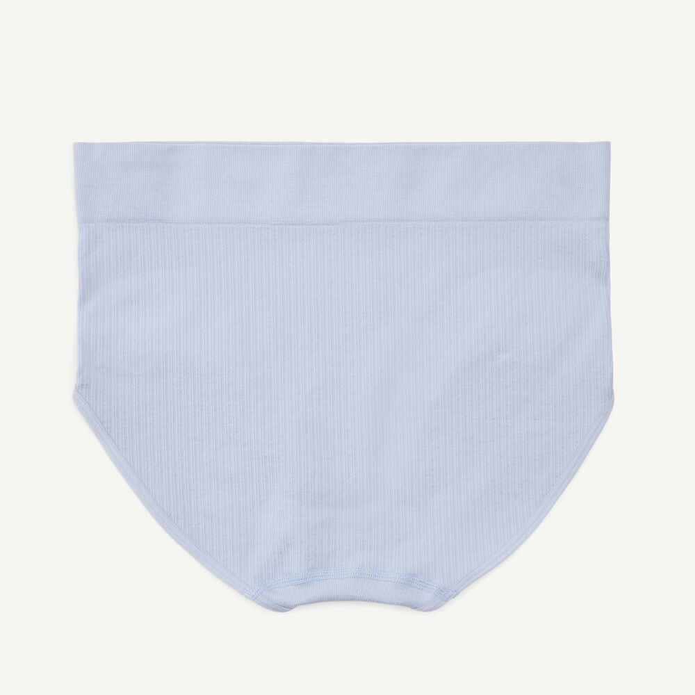 Ribbed Seamless Brief, 5-Pack,Pale Blue,large