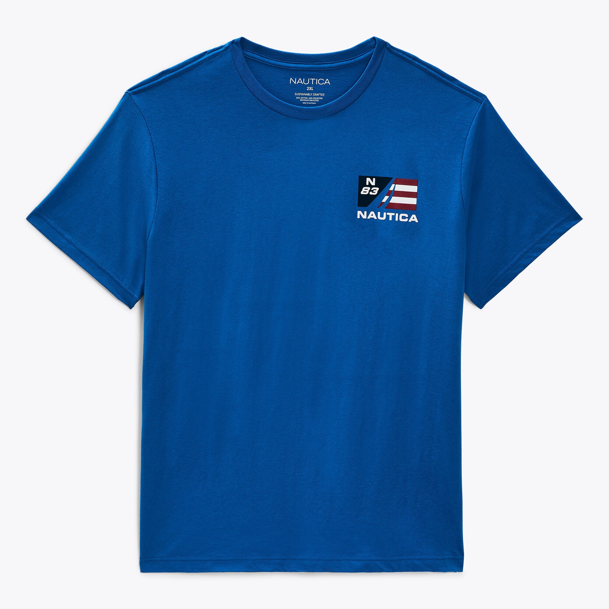 Sustainably Crafted Sailing Team Graphic T-Shirt,True Navy,large