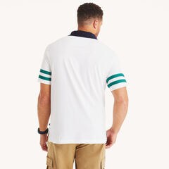 Big & Tall Classic Fit Rugby Polo,Bright White,large