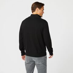 NAVTECH QUARTER-ZIP SWEATER,True Black,large