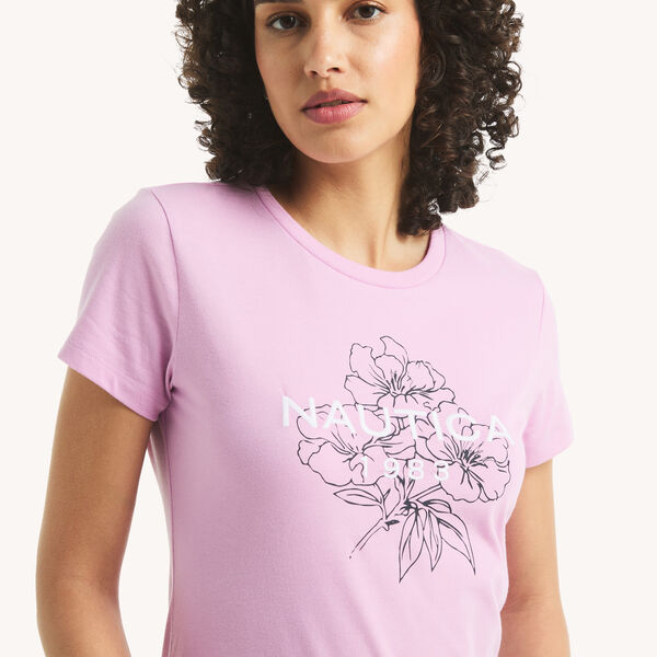 Floral Logo Graphic T-Shirt