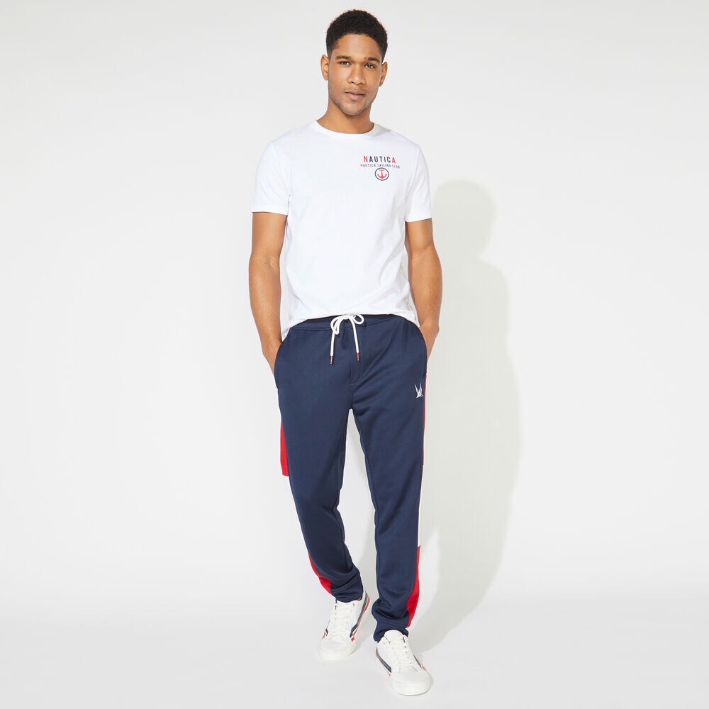 BIG & TALL NAUTICA SAILING CLUB GRAPHIC TEE,Bright White,large