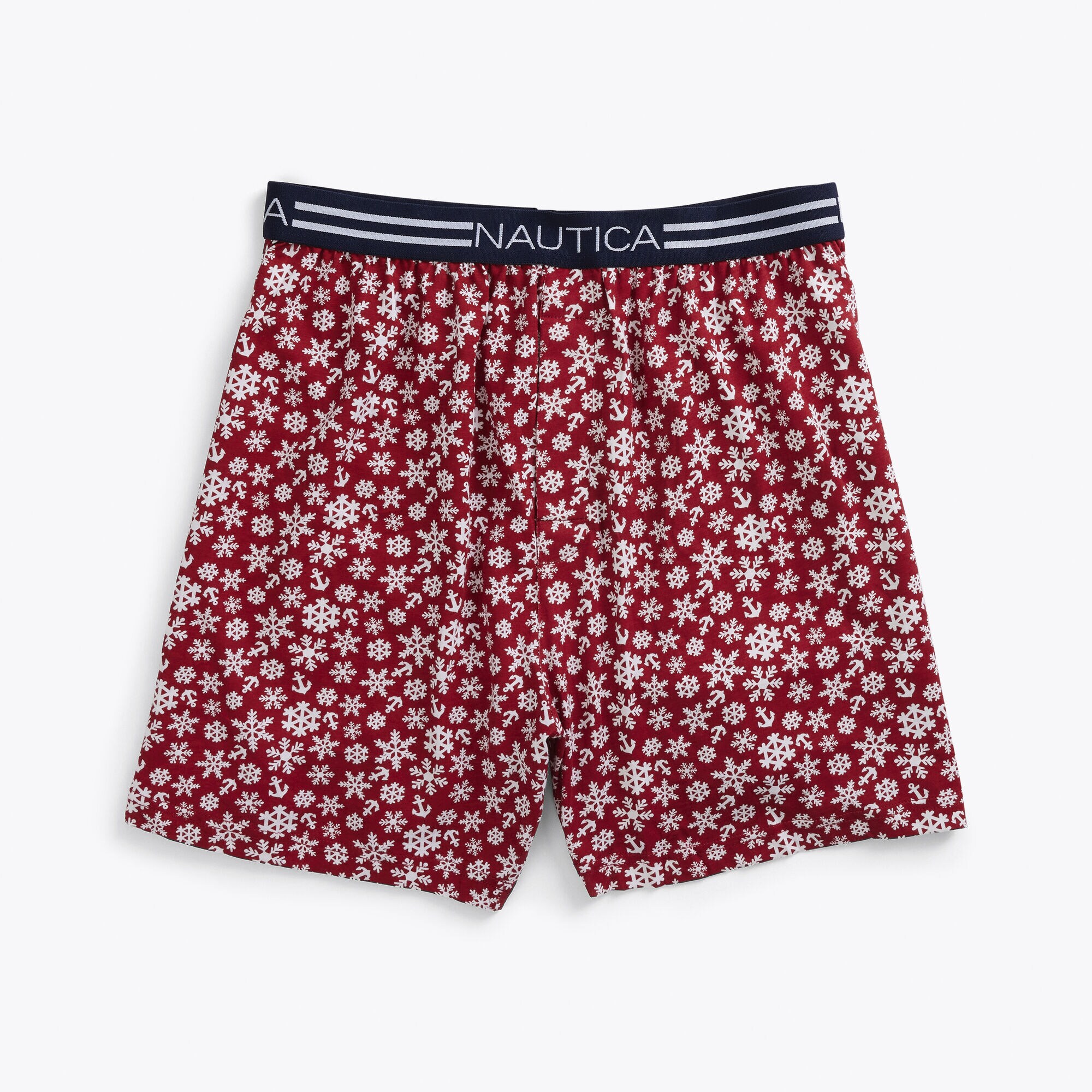 SNOWFLAKE PRINT BOXER,Shore Rose,large