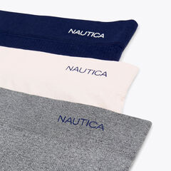 SEAMLESS RIBBED LOGO HIPSTER BRIEF, 3-PACK,Workshirt Blue,large