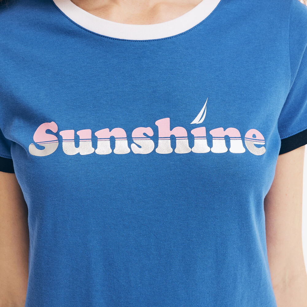 SUNSHINE GRAPHIC T-SHIRT,Cobalt Wave,large