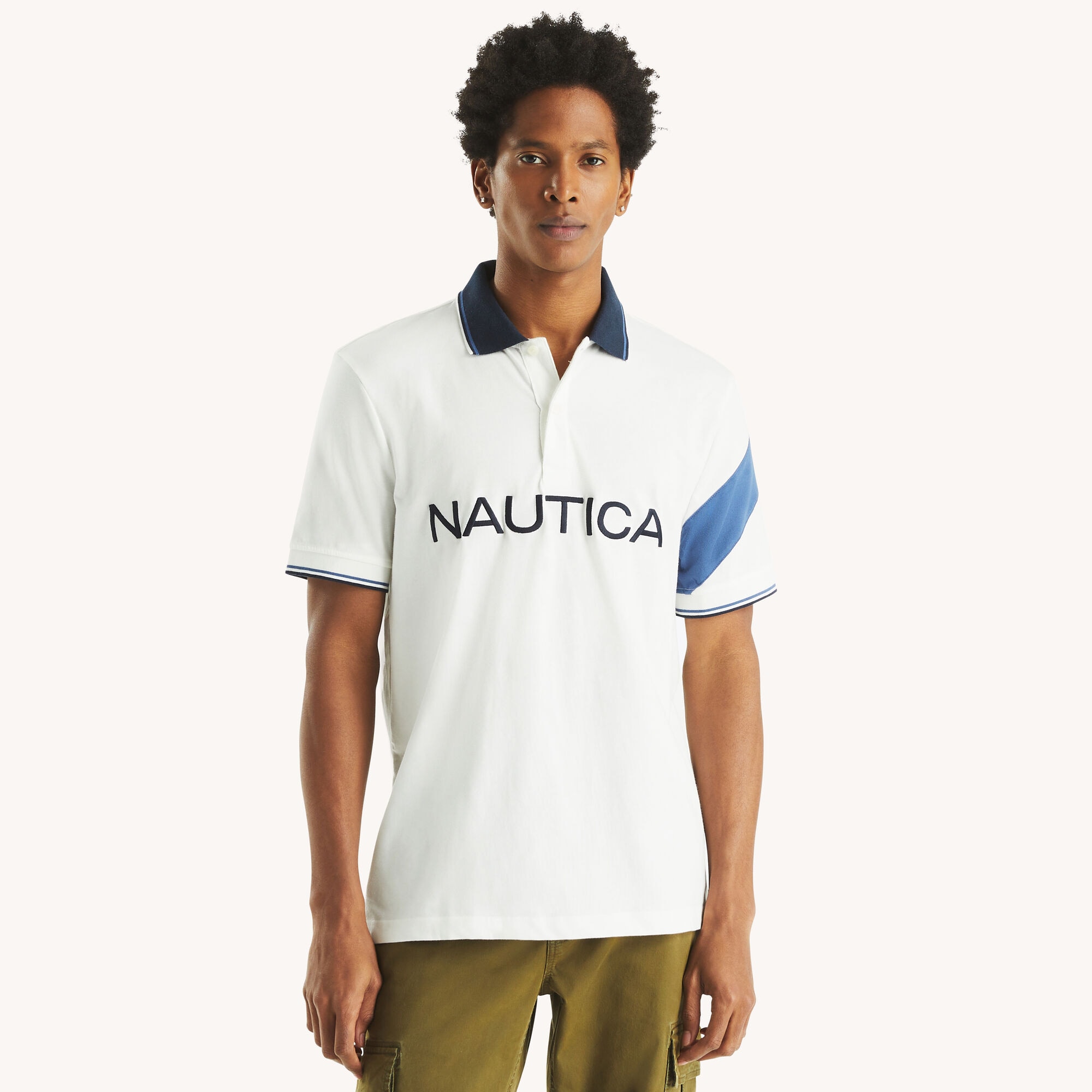 Classic Fit Polo,Sail White,large
