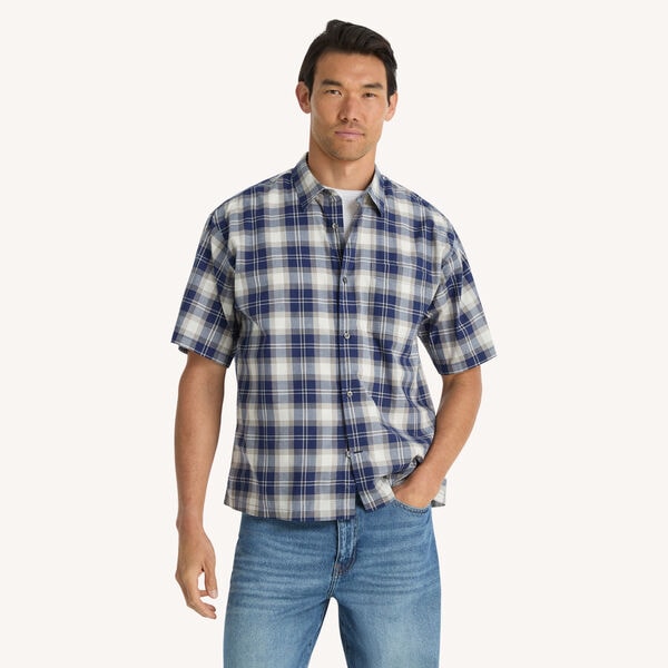 Plaid Short-Sleeve Shirt