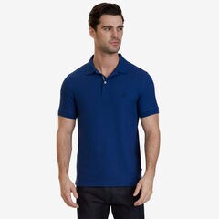  Slim Fit Performance Polo Shirt,Estate Blue,large