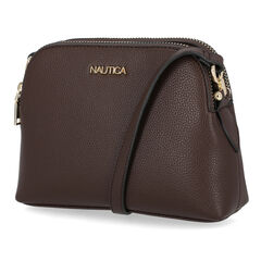 Dome Zip Crossbody Bag,Beige Heather,large