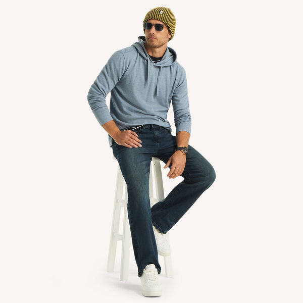 Classic Fit Waffle-Knit Hoodie 