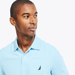 SUSTAINABLY CRAFTED DECK POLO,Cobalt Wave,large