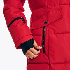 Puffer Jacket With Removable Hood,Tomales Red,large