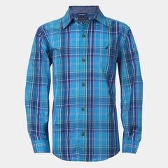 BOYS' PLAID WOVEN BUTTON-DOWN SHIRT (8-20),Dark Pine,large