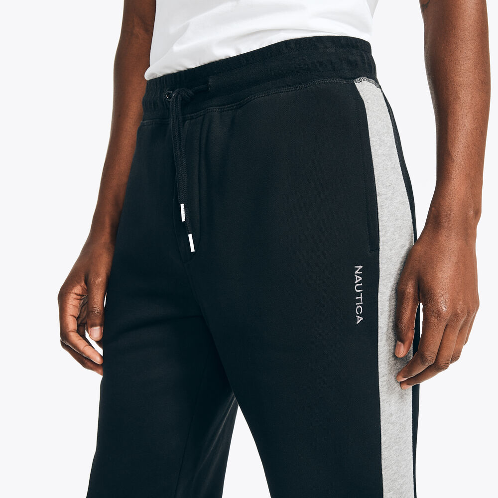 SIDE-STRIPE COLORBLOCK JOGGER,True Black,large