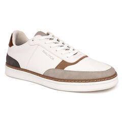 Logo Lace-Up Sneaker,Bright White,large