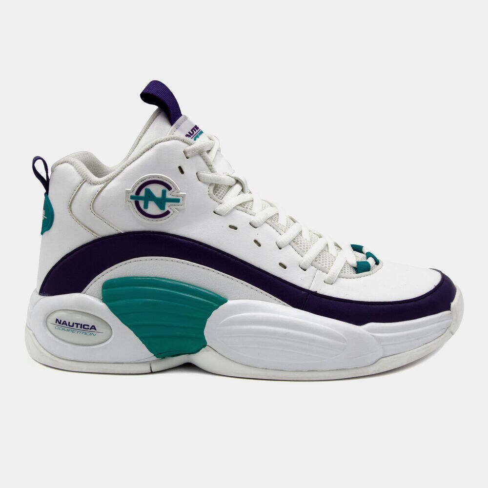 NAUTICA COMPETITION SPARA HIGH TOP IN WHITE,Bright White,large