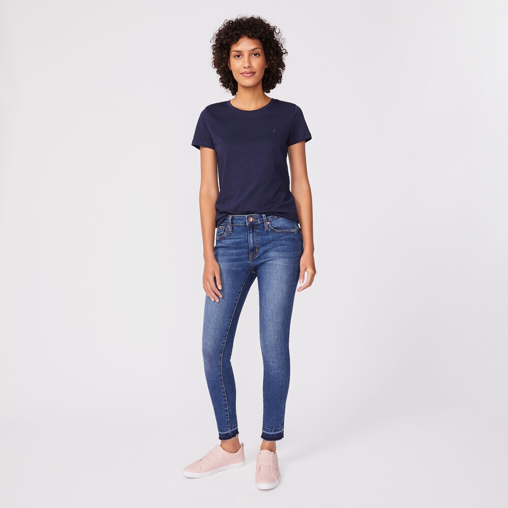 CLASSIC-FIT BRAND ICON TEE,Stellar Blue Heather,large