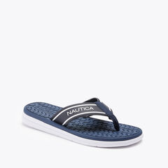 LOGO SANDAL,Navy,large
