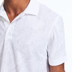 NAVTECH CLASSIC FIT LEAF PRINT POLO,Bright White,large