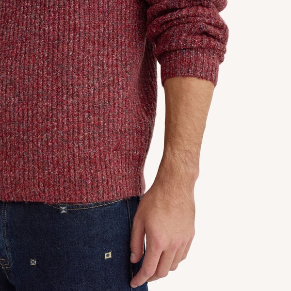 Donegal Textured Crewneck Sweater